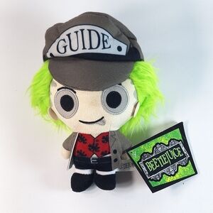 Beetlejuice Guide Plush Green Hair Afterlife Guide Hat Stuffed Toy 7"